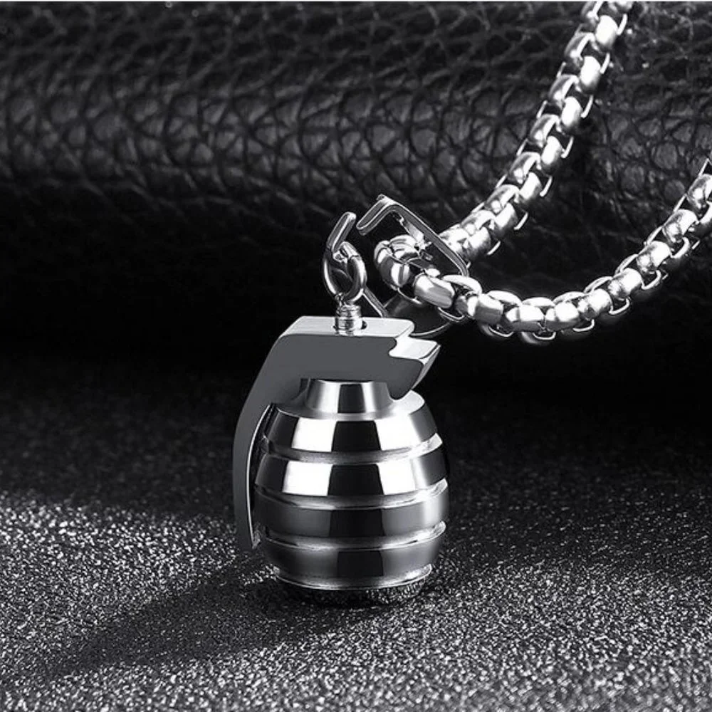❤️Custom Unique Hand Grenades Necklace , N90201P115